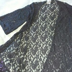 Black Lace Cardigan Cover-up